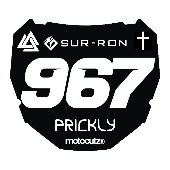 CUSTOM ODI NUMBER PLATE DECAL