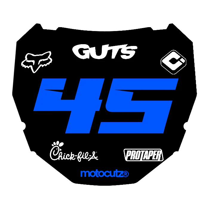 CUSTOM ODI NUMBER PLATE DECAL