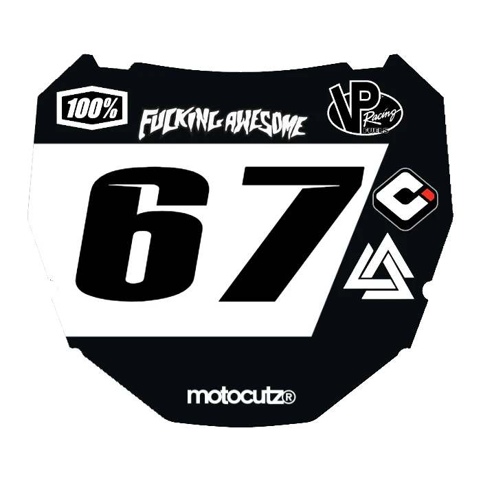 CUSTOM ODI NUMBER PLATE DECAL