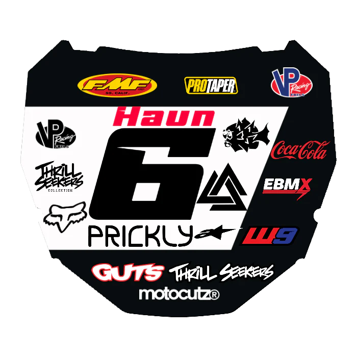 CUSTOM ODI NUMBER PLATE DECAL