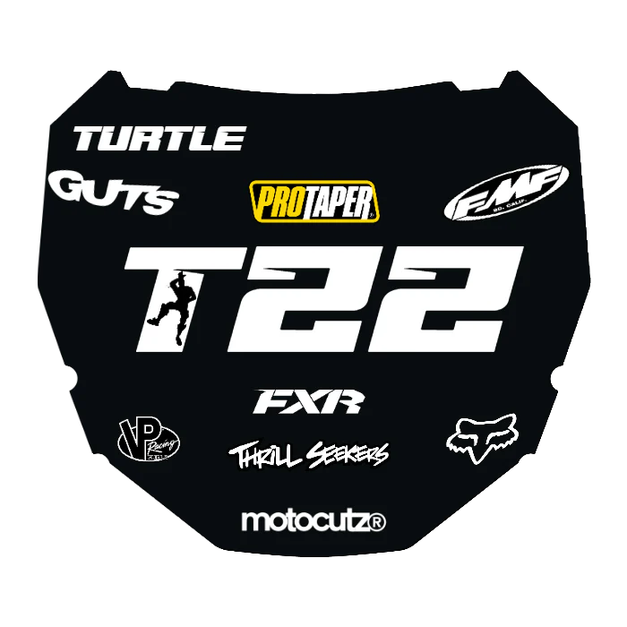 CUSTOM ODI NUMBER PLATE DECAL