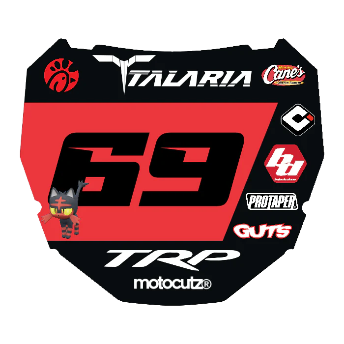 CUSTOM ODI NUMBER PLATE DECAL