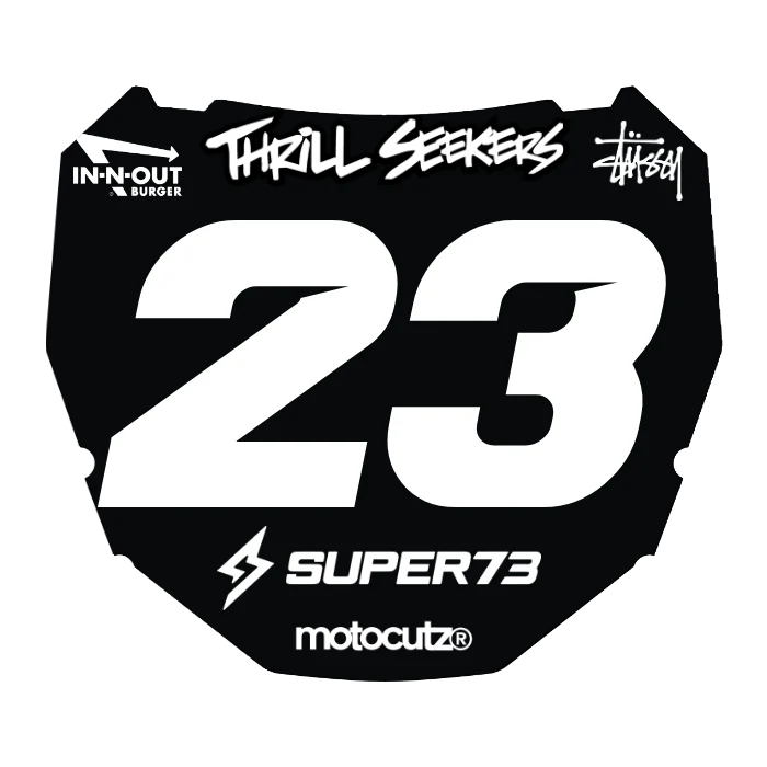 CUSTOM ODI NUMBER PLATE DECAL