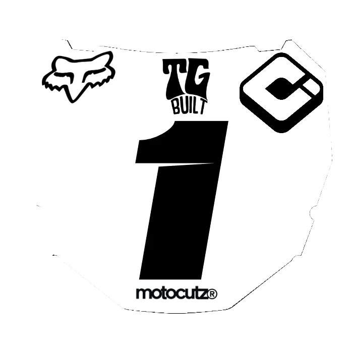 CUSTOM ODI NUMBER PLATE DECAL