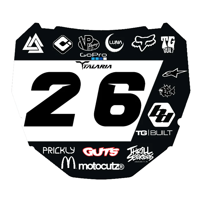 CUSTOM ODI NUMBER PLATE DECAL