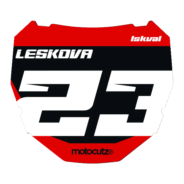 CUSTOM ODI NUMBER PLATE DECAL