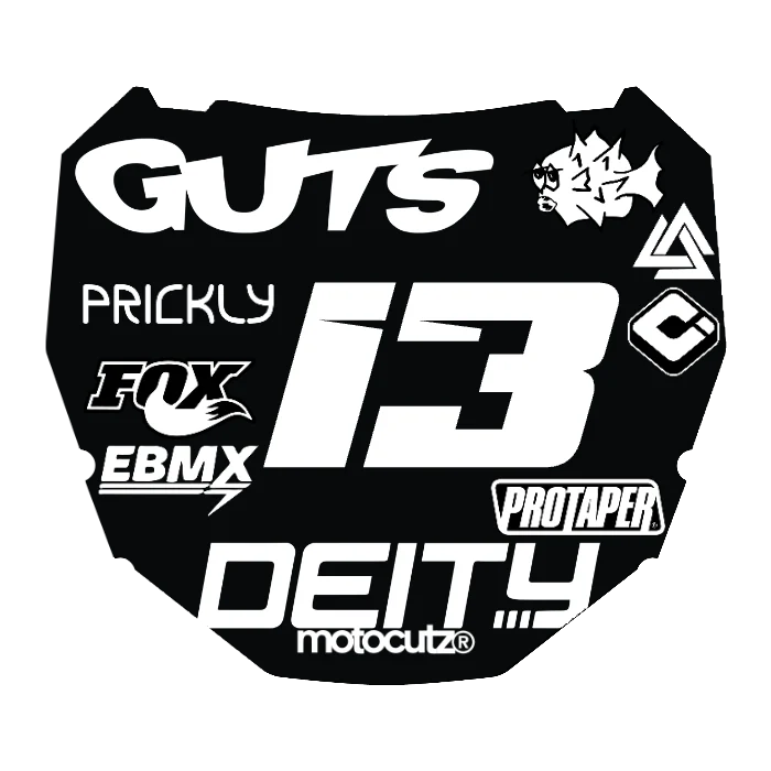 CUSTOM ODI NUMBER PLATE DECAL