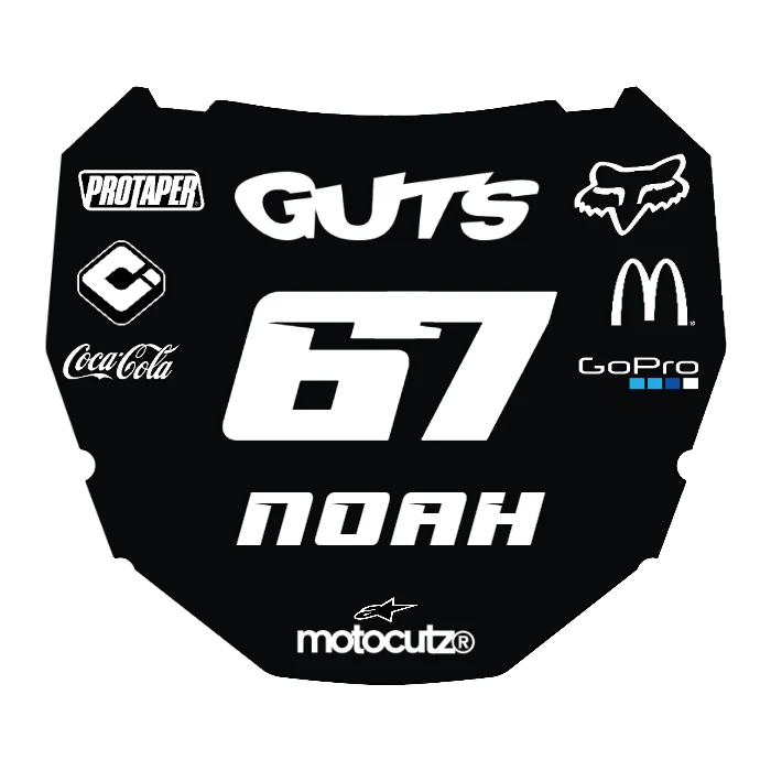 CUSTOM ODI NUMBER PLATE DECAL
