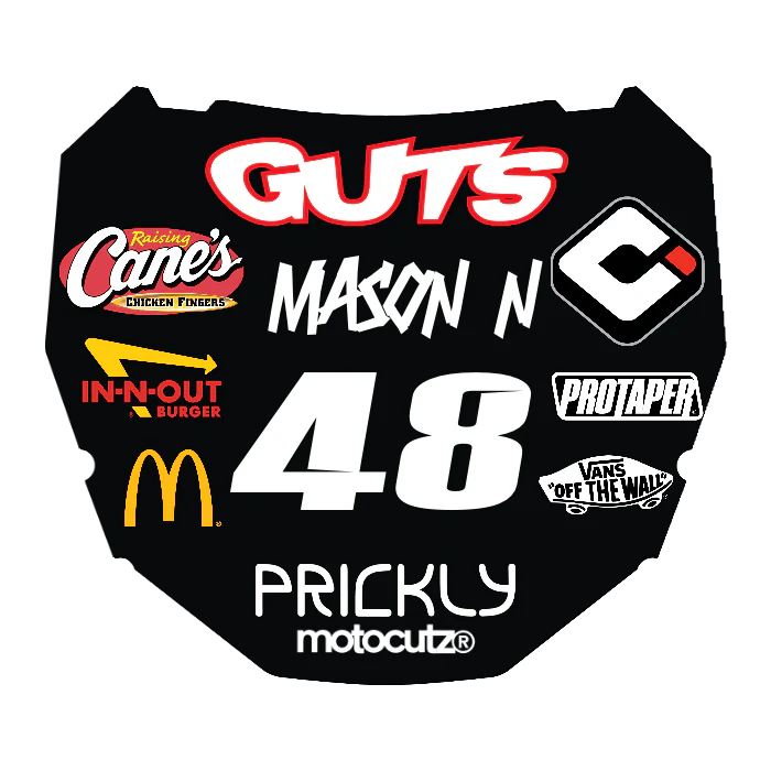 CUSTOM ODI NUMBER PLATE DECAL