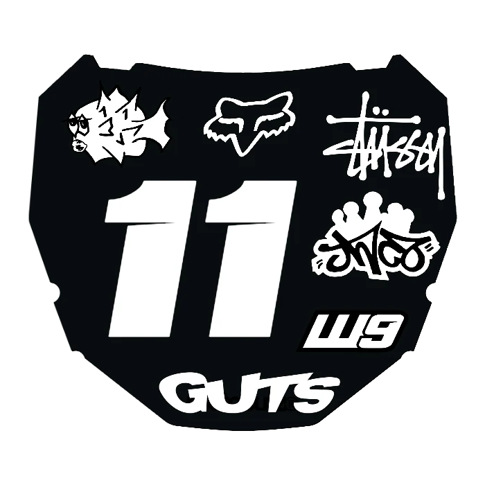 CUSTOM ODI NUMBER PLATE DECAL