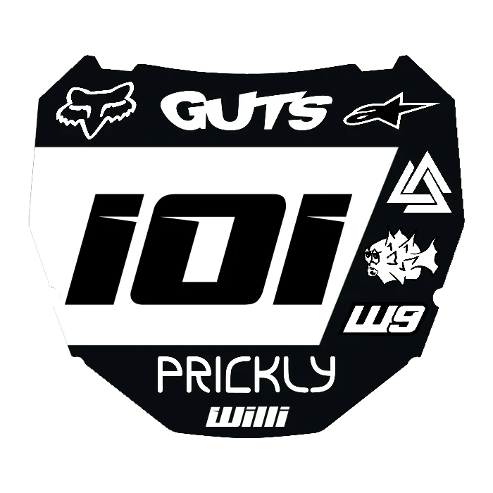 CUSTOM ODI NUMBER PLATE DECAL
