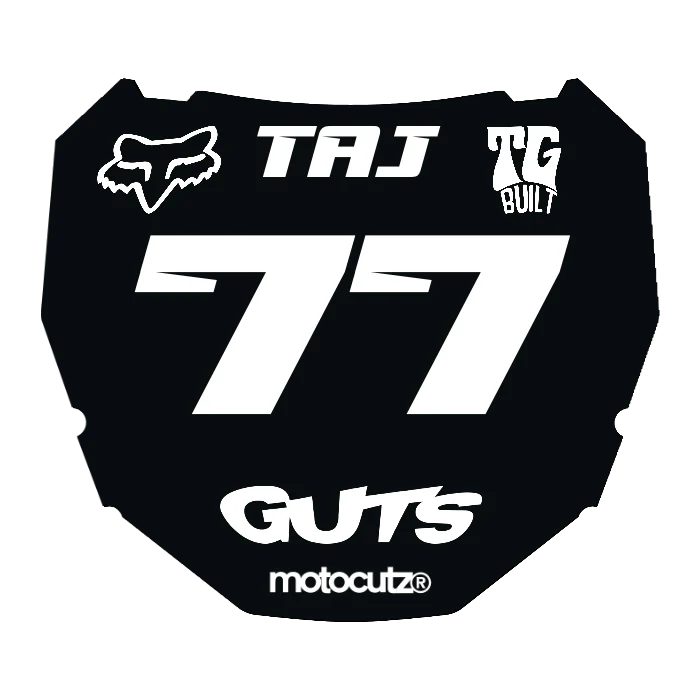CUSTOM ODI NUMBER PLATE DECAL
