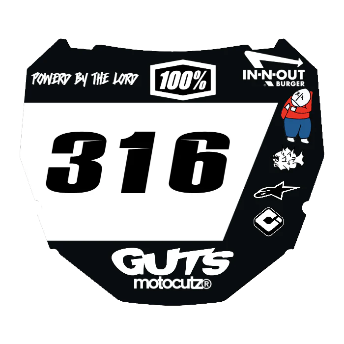 CUSTOM ODI NUMBER PLATE DECAL