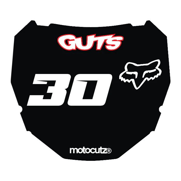 CUSTOM ODI NUMBER PLATE DECAL