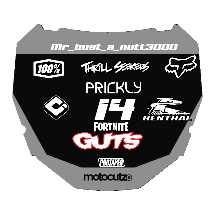 CUSTOM ODI NUMBER PLATE DECAL