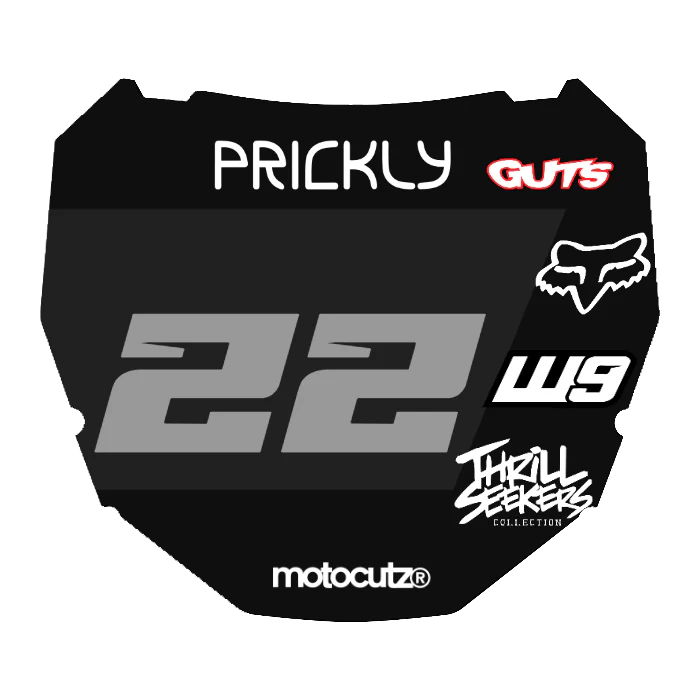 CUSTOM ODI NUMBER PLATE DECAL