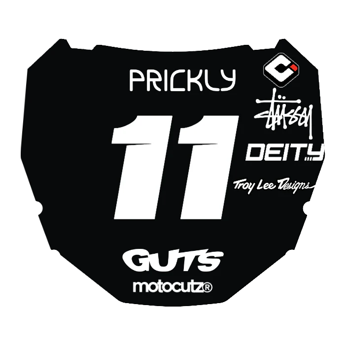 CUSTOM ODI NUMBER PLATE DECAL