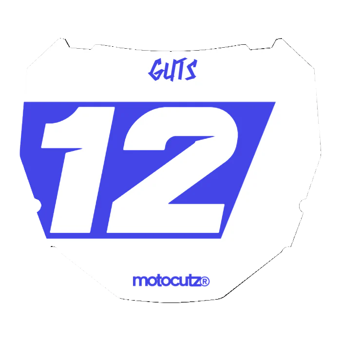 CUSTOM ODI NUMBER PLATE DECAL