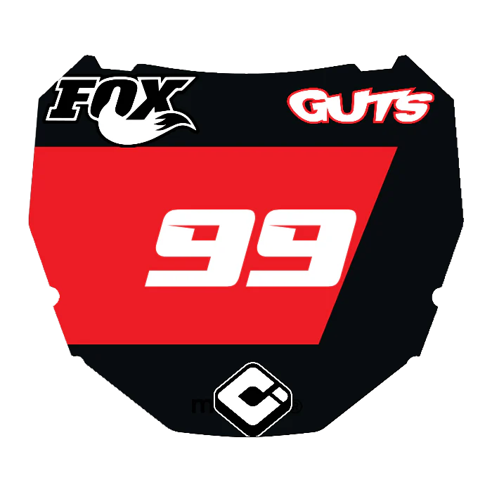CUSTOM ODI NUMBER PLATE DECAL