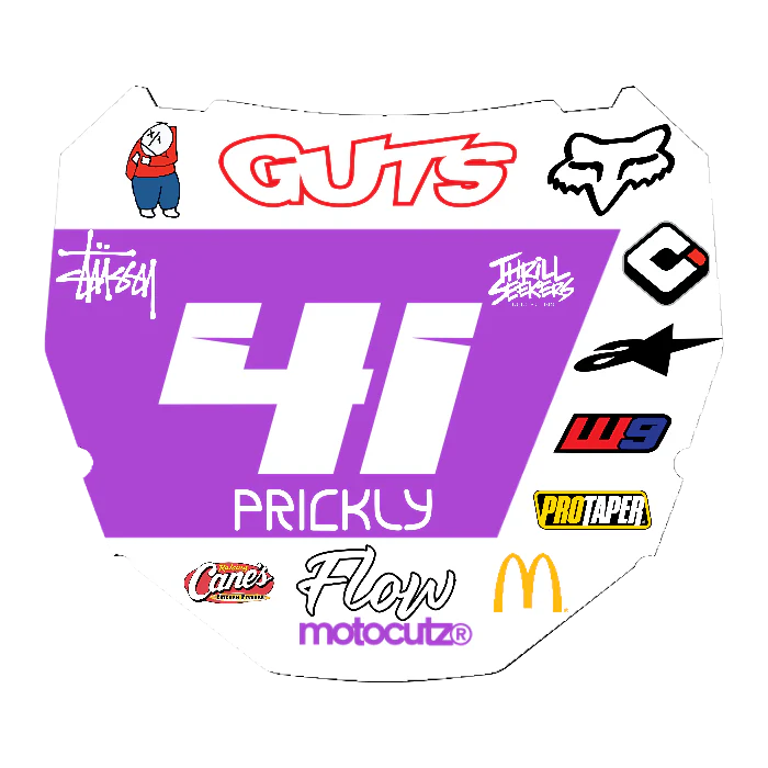 CUSTOM ODI NUMBER PLATE DECAL