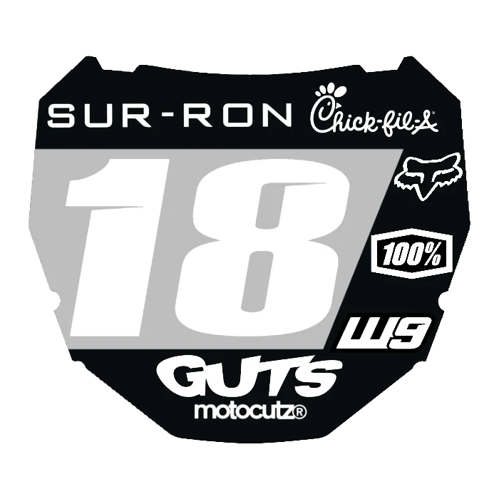 CUSTOM ODI NUMBER PLATE DECAL