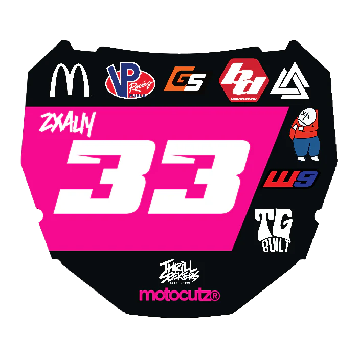 CUSTOM ODI NUMBER PLATE DECAL