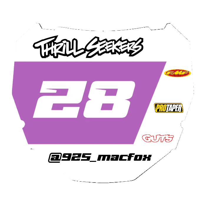 CUSTOM ODI NUMBER PLATE DECAL