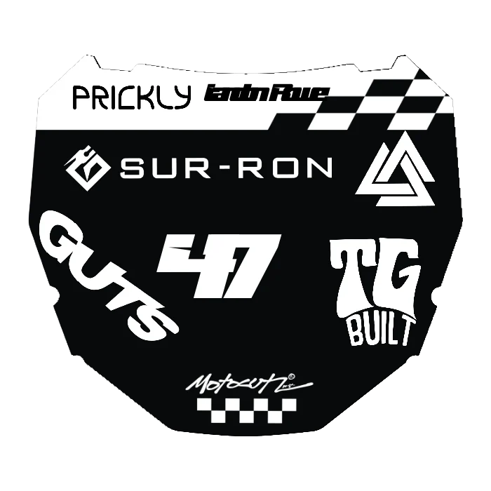 CUSTOM ODI NUMBER PLATE DECAL