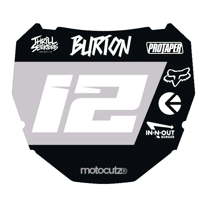 CUSTOM ODI NUMBER PLATE DECAL