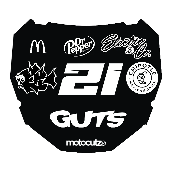 CUSTOM ODI NUMBER PLATE DECAL