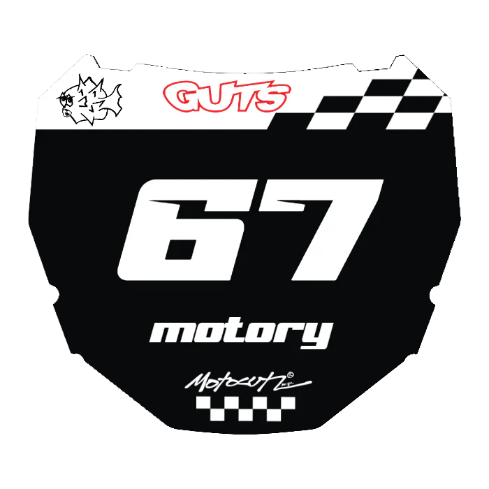 CUSTOM ODI NUMBER PLATE DECAL