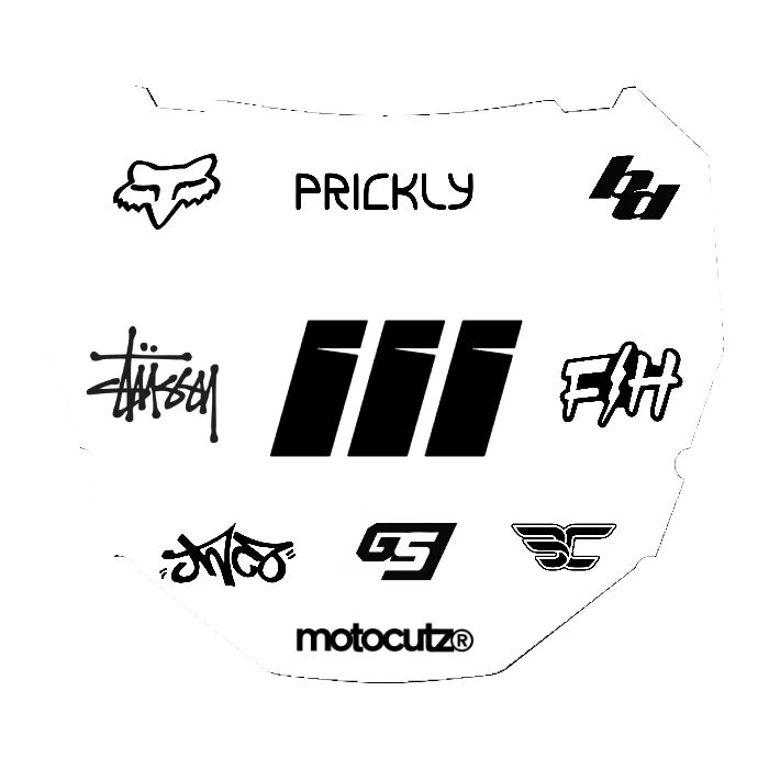 CUSTOM ODI NUMBER PLATE DECAL