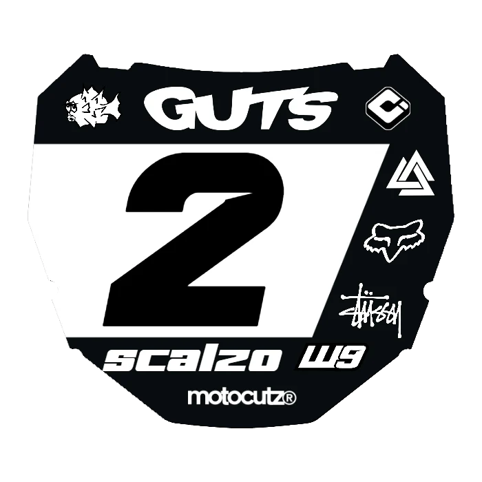 CUSTOM ODI NUMBER PLATE DECAL