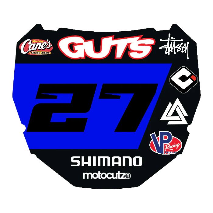 CUSTOM ODI NUMBER PLATE DECAL
