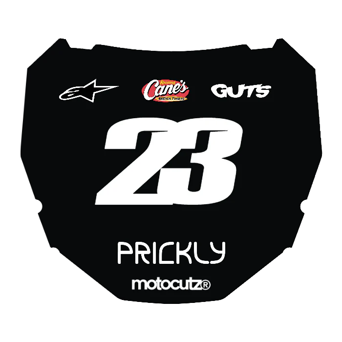 CUSTOM ODI NUMBER PLATE DECAL