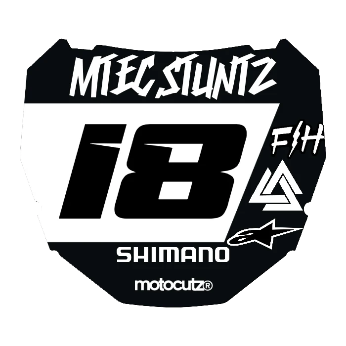 CUSTOM ODI NUMBER PLATE DECAL