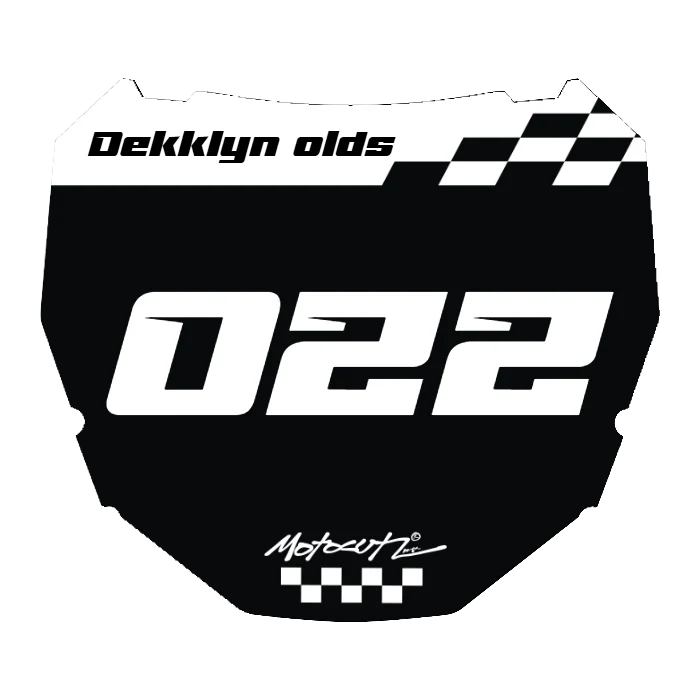 CUSTOM ODI NUMBER PLATE DECAL