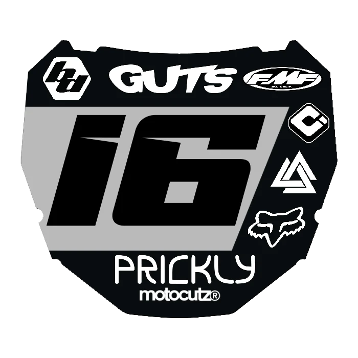 CUSTOM ODI NUMBER PLATE DECAL
