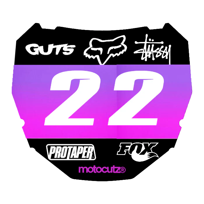 CUSTOM ODI NUMBER PLATE DECAL