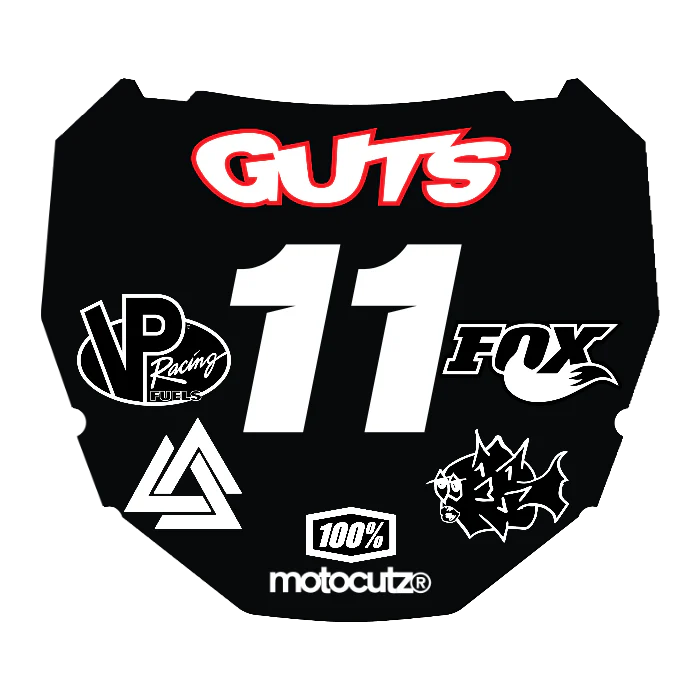 CUSTOM ODI NUMBER PLATE DECAL