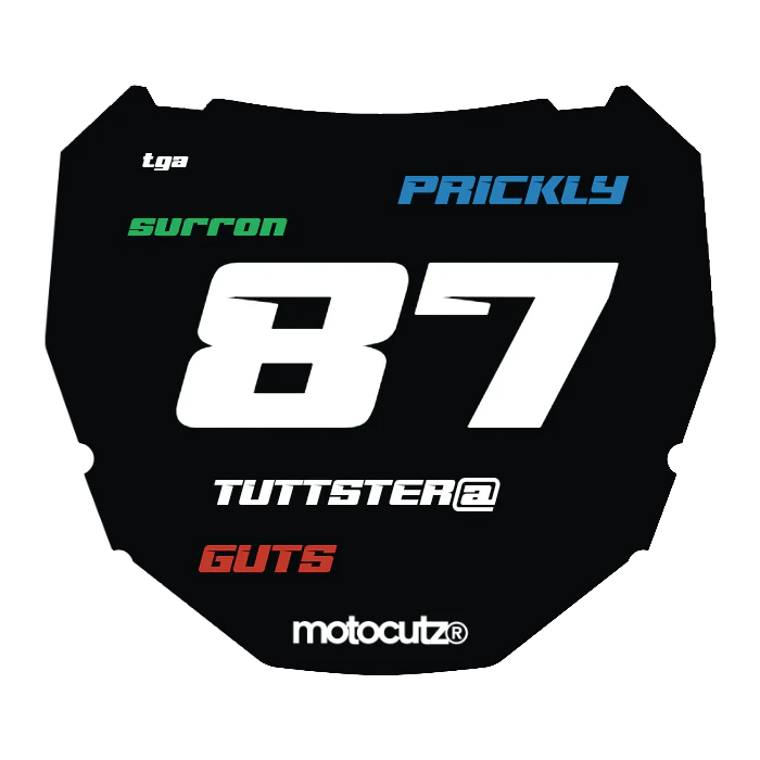 CUSTOM ODI NUMBER PLATE DECAL