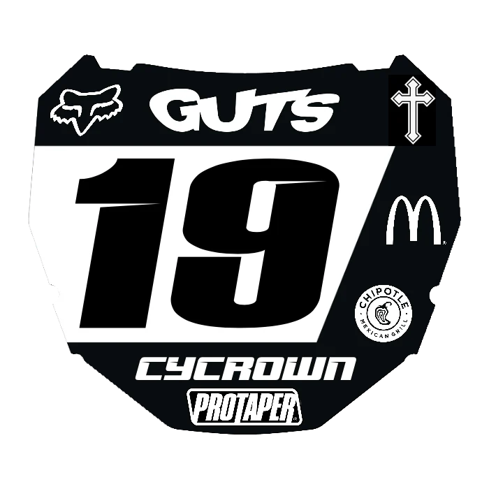 CUSTOM ODI NUMBER PLATE DECAL