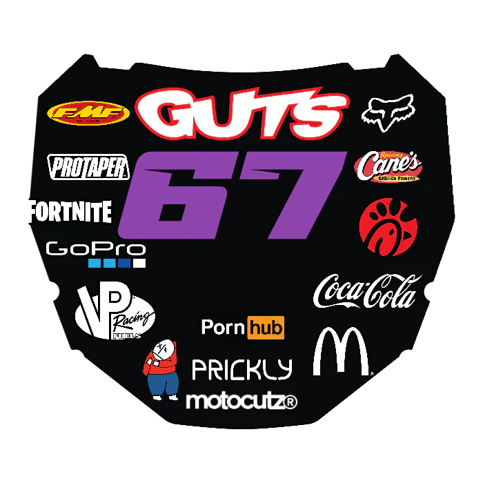 CUSTOM ODI NUMBER PLATE DECAL
