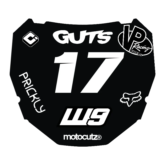 CUSTOM ODI NUMBER PLATE DECAL