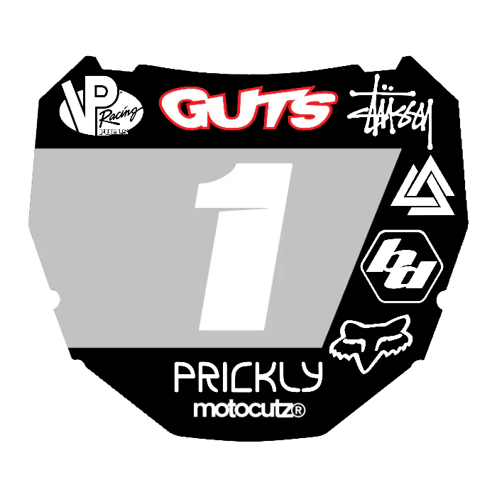 CUSTOM ODI NUMBER PLATE DECAL
