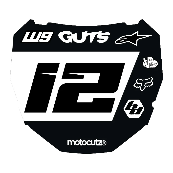 CUSTOM ODI NUMBER PLATE DECAL