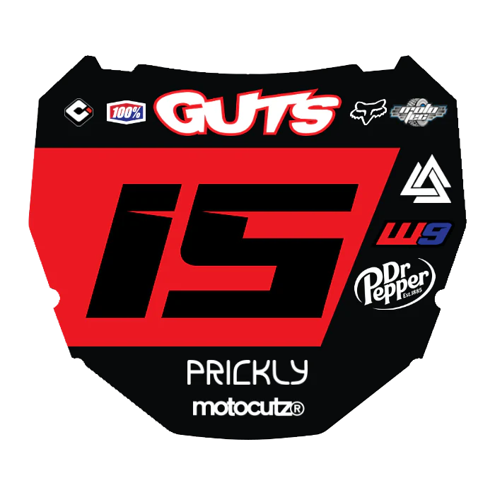 CUSTOM ODI NUMBER PLATE DECAL