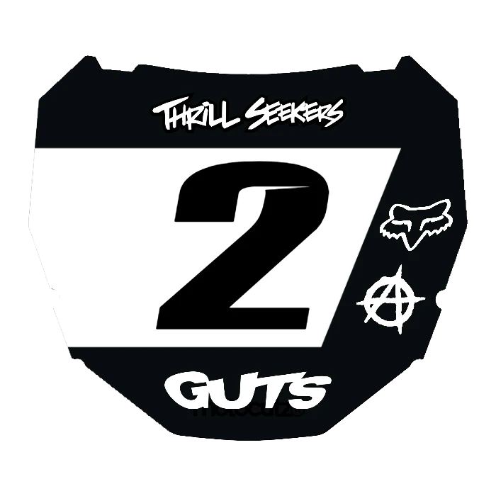 CUSTOM ODI NUMBER PLATE DECAL