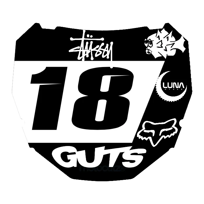 CUSTOM ODI NUMBER PLATE DECAL