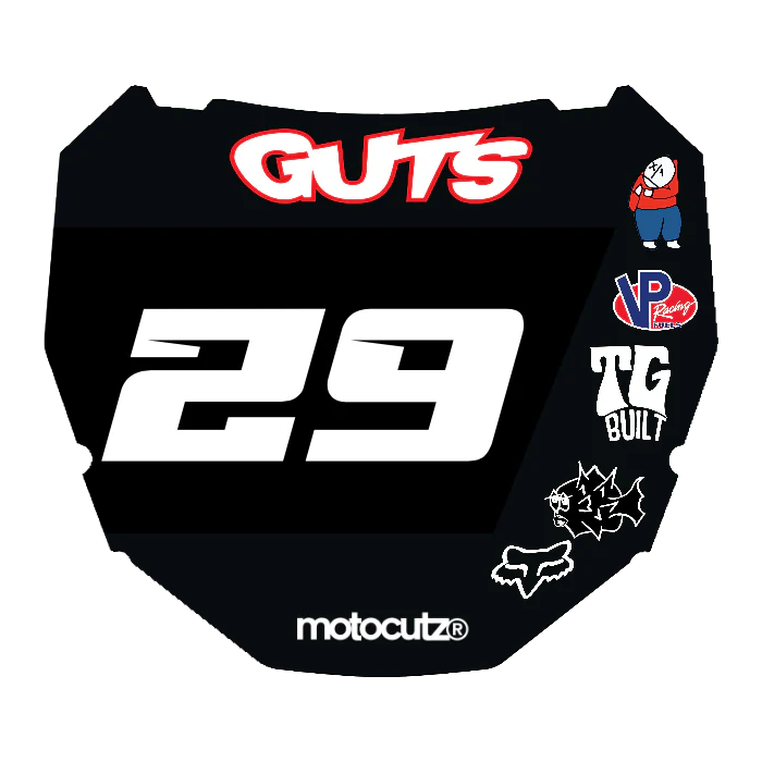 CUSTOM ODI NUMBER PLATE DECAL